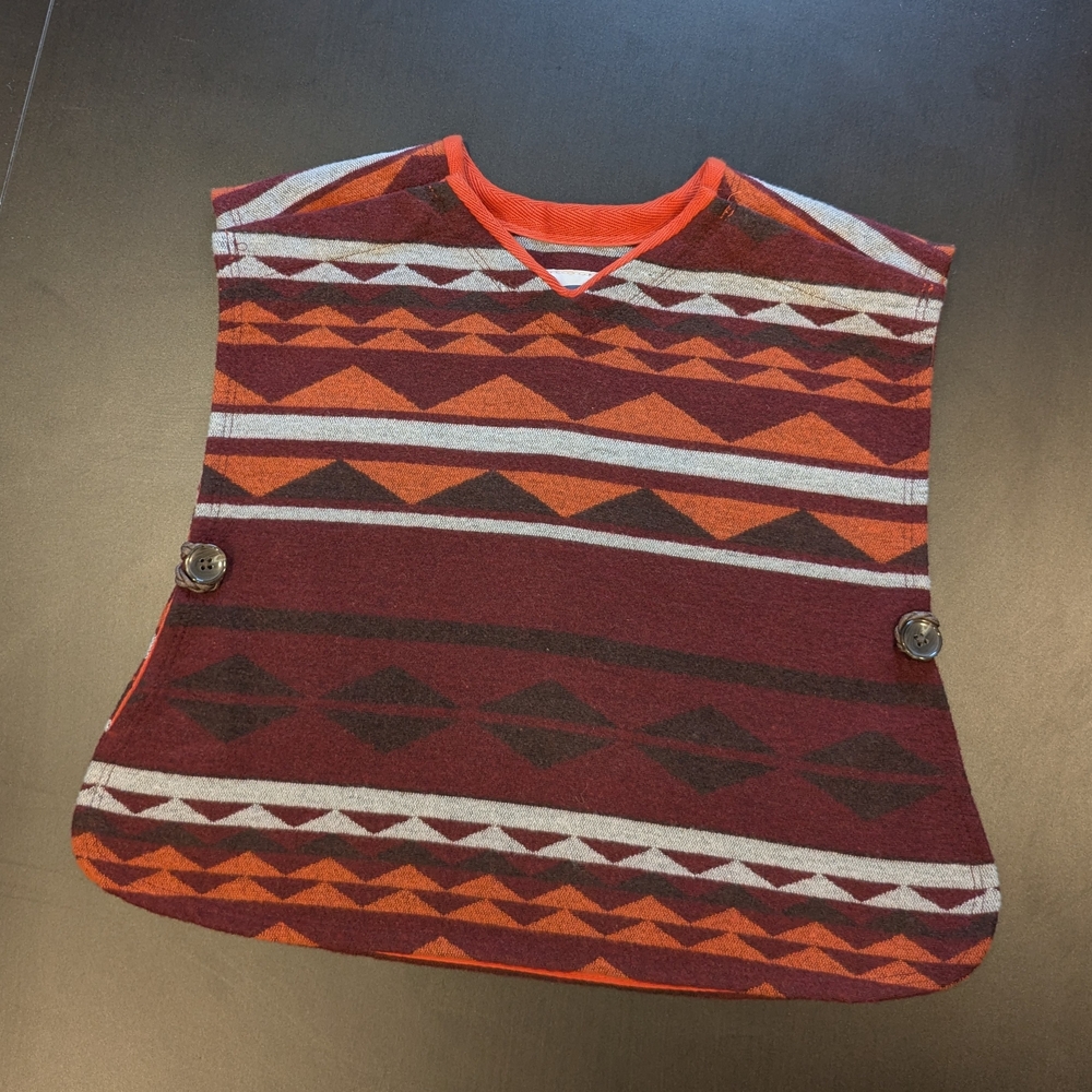 Old Navy Southwest Western Boho Cabincore Style Poncho NWOT